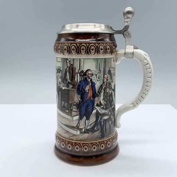 BICENTENNIAL EDITION MARZI & REMY BEER STEIN, SIGNING OF THE DECLARATION #1476 - Picture 1 of 10